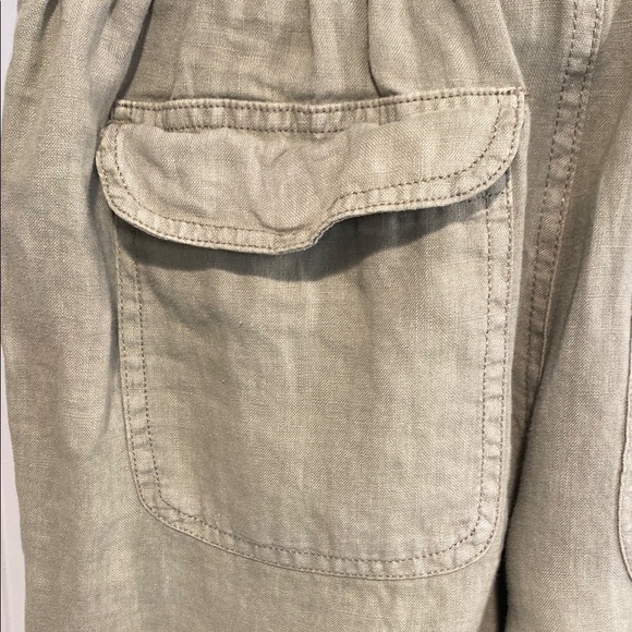 C&C California Joggers Linen Pockets Khaki Olive Green Size Small - Picture 6 of 12